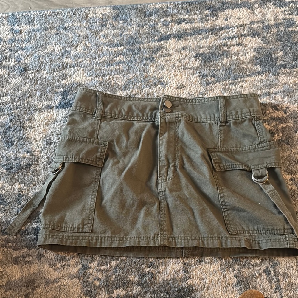 PacSun Olive Green Cargo Skirt